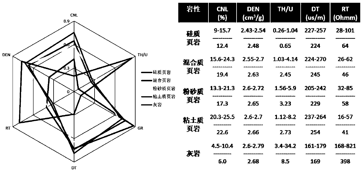 Shale gas formation lithology recognition method and system, storage medium and terminal