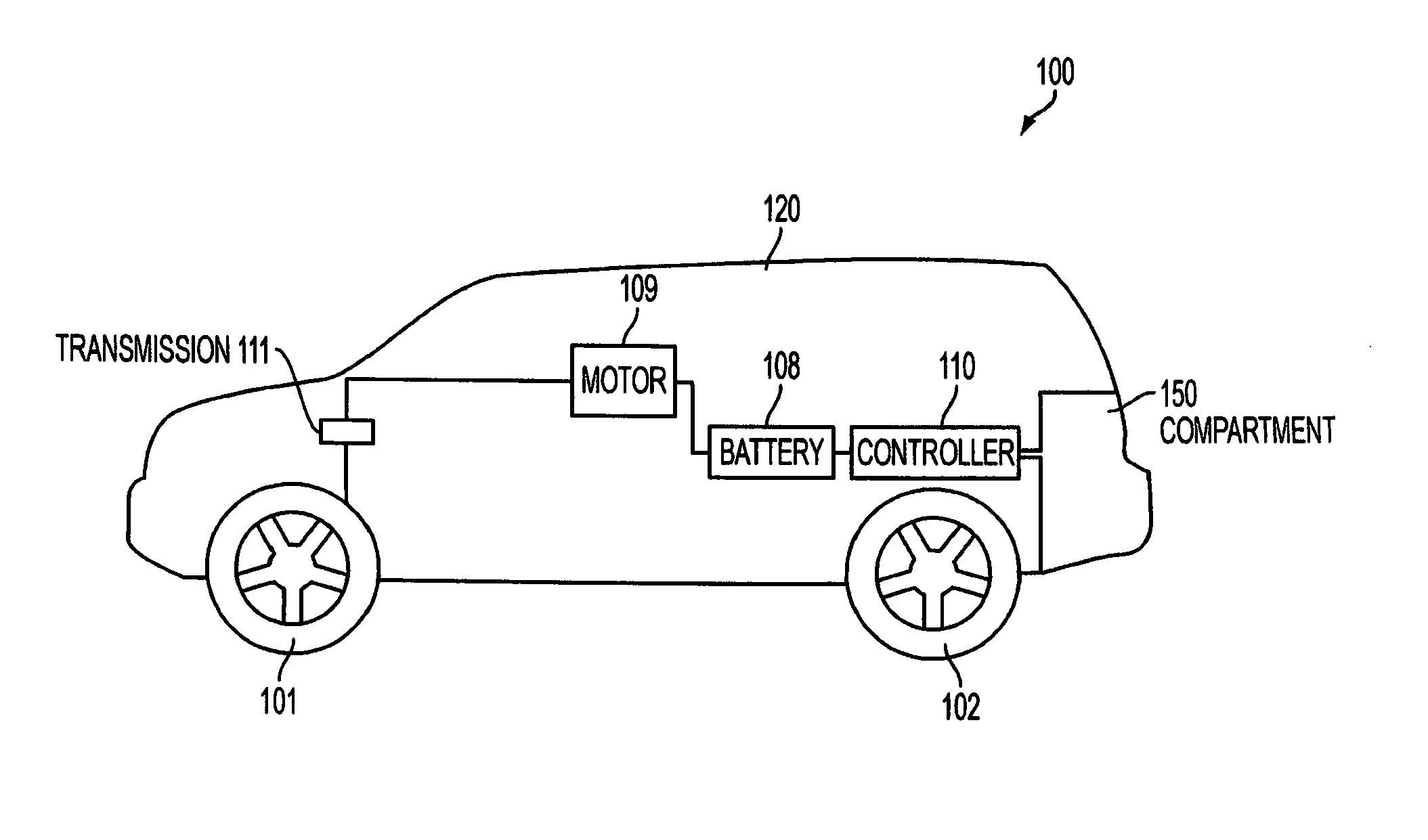 Vehicle with removable auxiliary power system