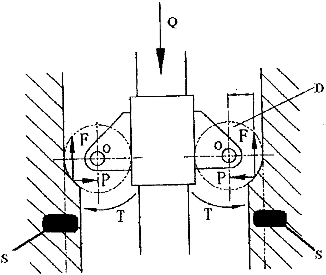 Wall forming machine for continuous cement-soil interlocking pile retaining wall of foundation pit