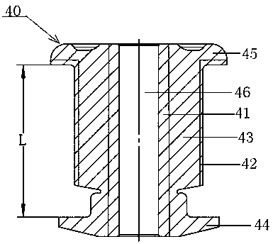 Bushing, knuckle and press-fitting technique for bushing and knuckle