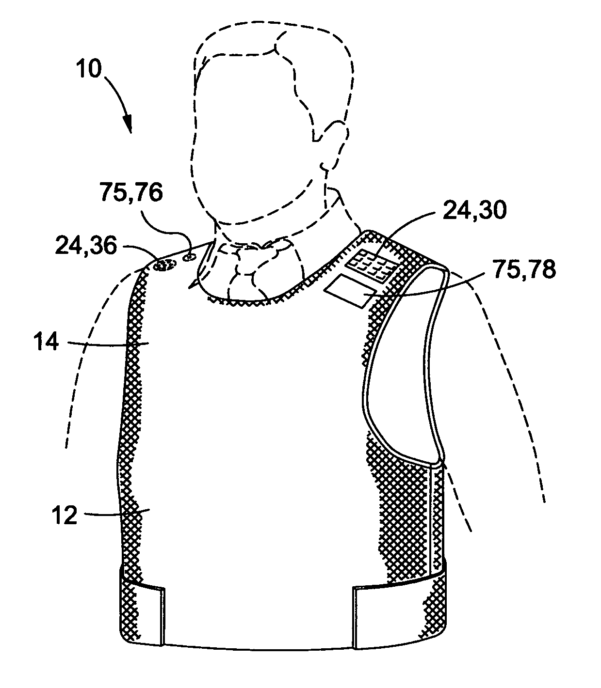 Safety vest assembly including a high reliability communication system