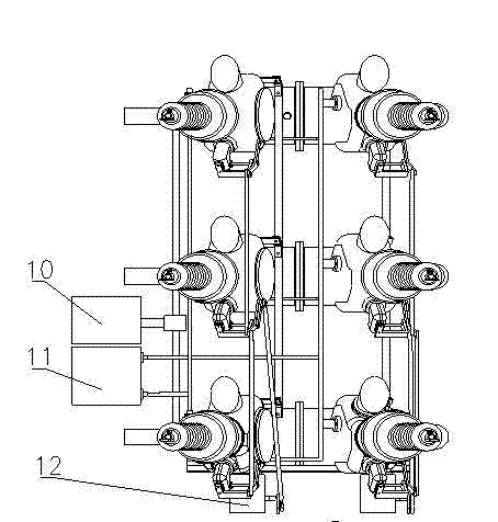 High-voltage combined electrical apparatus