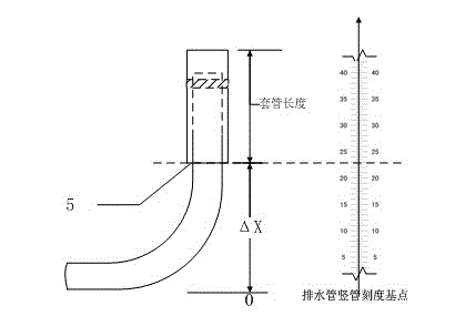 Device for quantificationally regulating water level of constructed wetlands