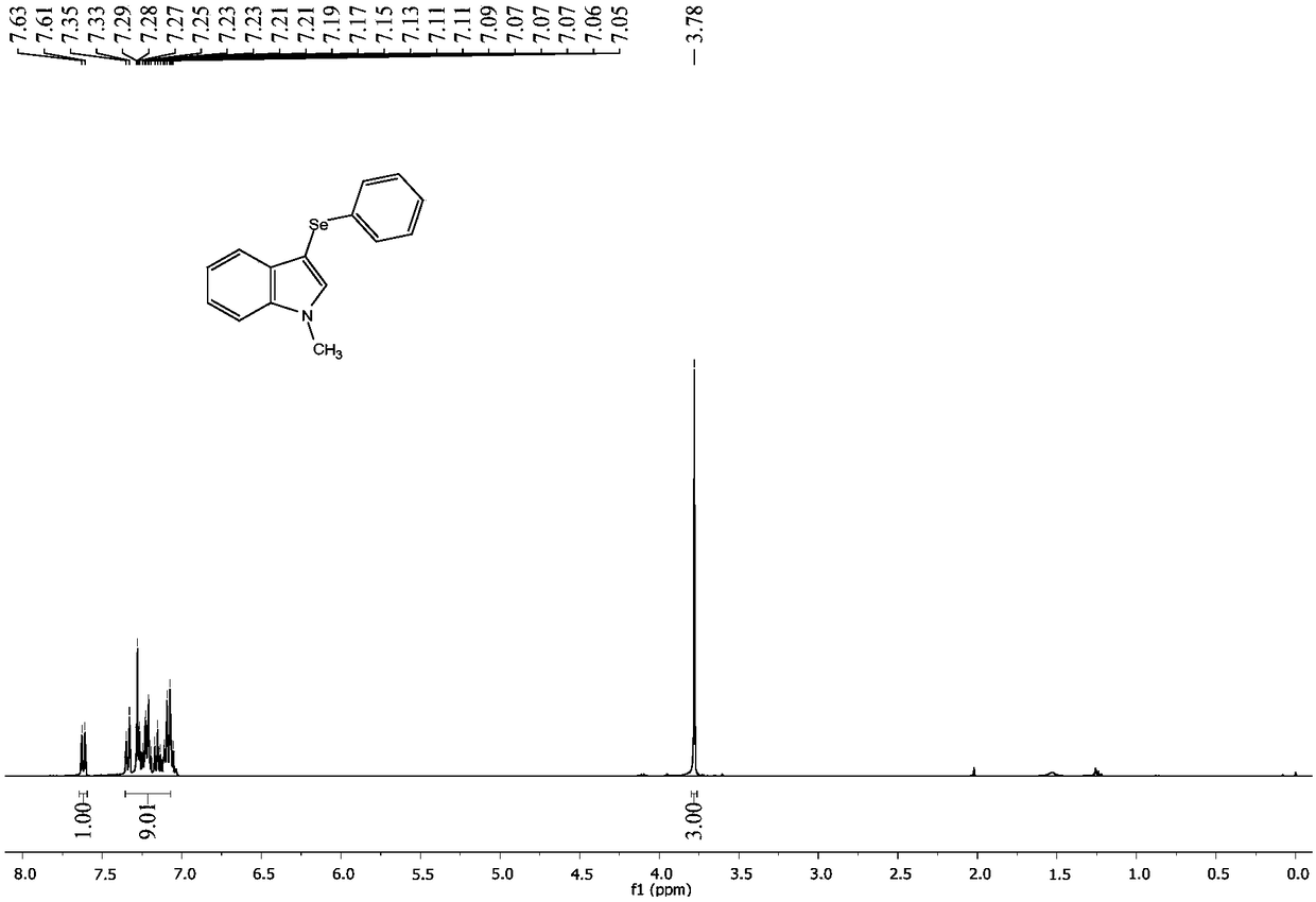 A kind of electrochemical preparation method of 3-selenoarylindole compound