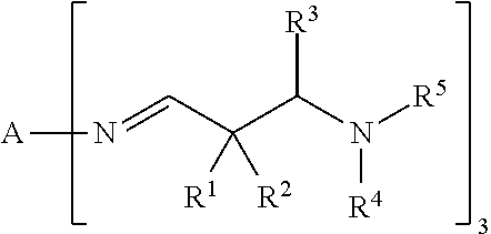 Liquid-applied waterproofing membrane for roofs comprising a trialdimine