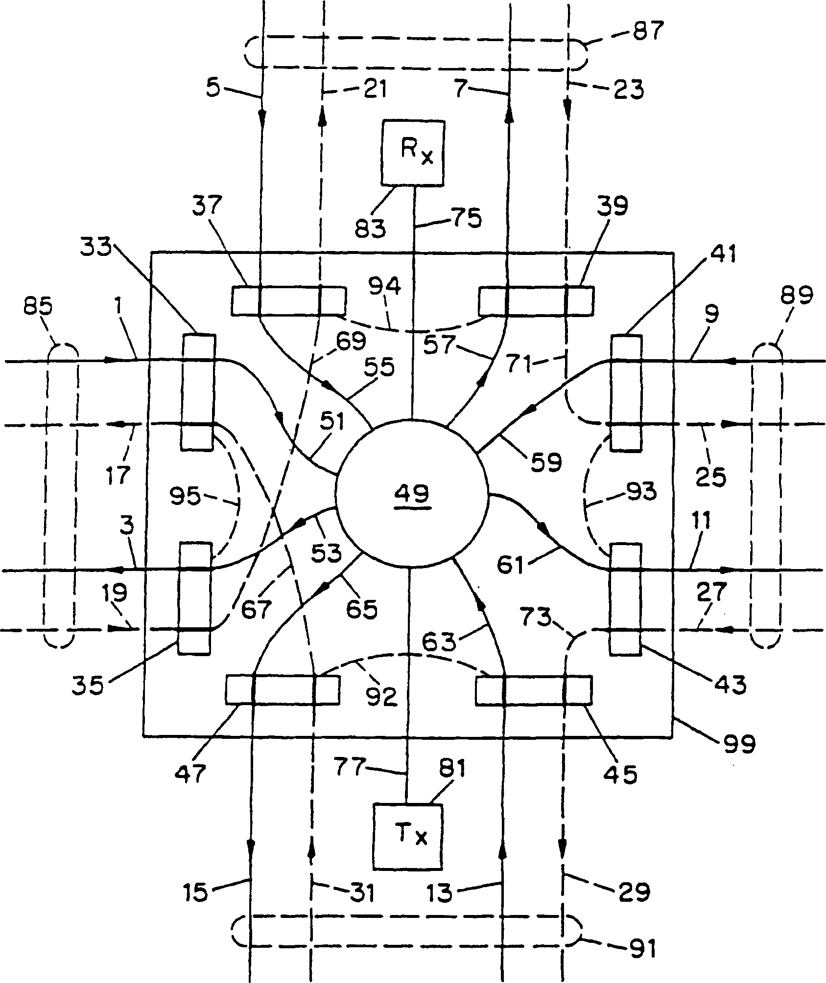 Network switch for failure restoration