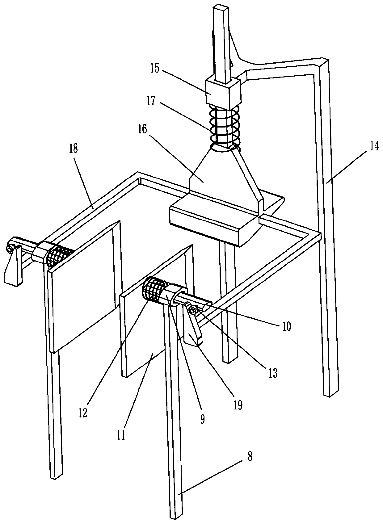 Rapid coconut peeling device