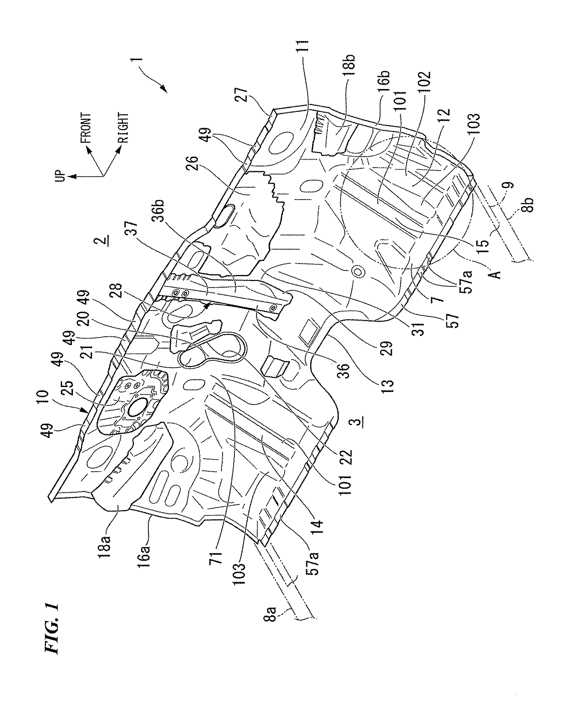 Frontal structure of vehicle