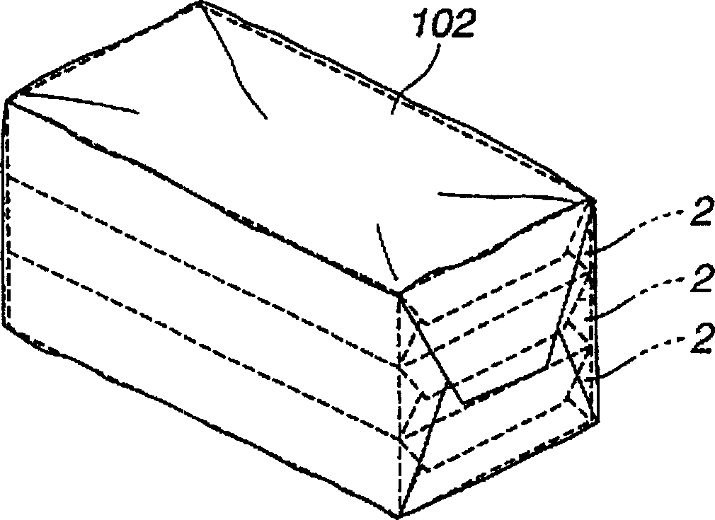 Package of cassette-tape storing case