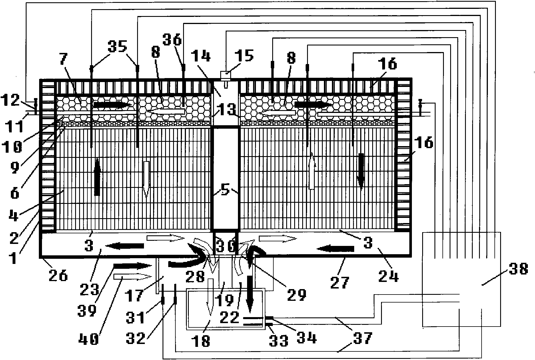 Heat accumulation type super-low calorific value fuel gas treatment and energy utilization device