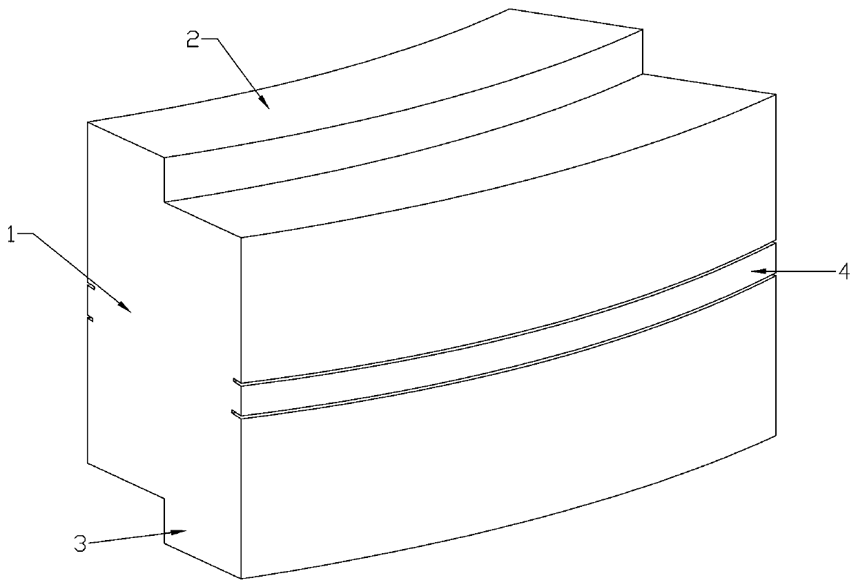 Acid-corrosion-resistant high-strength combined block for furnace lining of circulating fluidized bed boiler