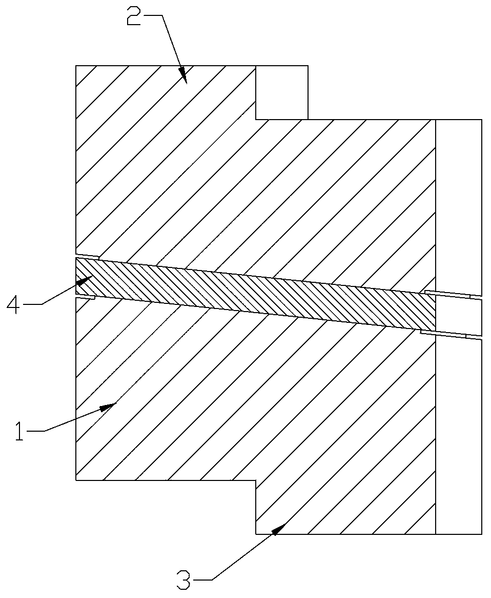 Acid-corrosion-resistant high-strength combined block for furnace lining of circulating fluidized bed boiler