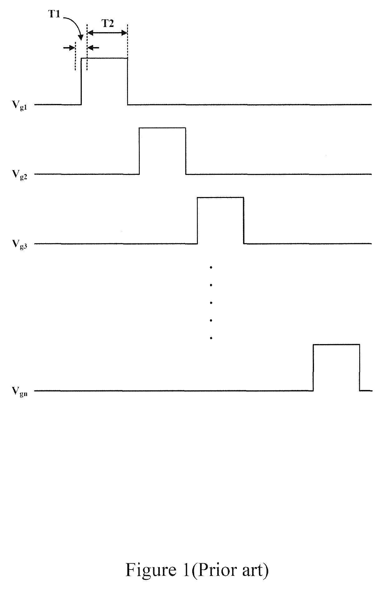 Power circuit of displaying device