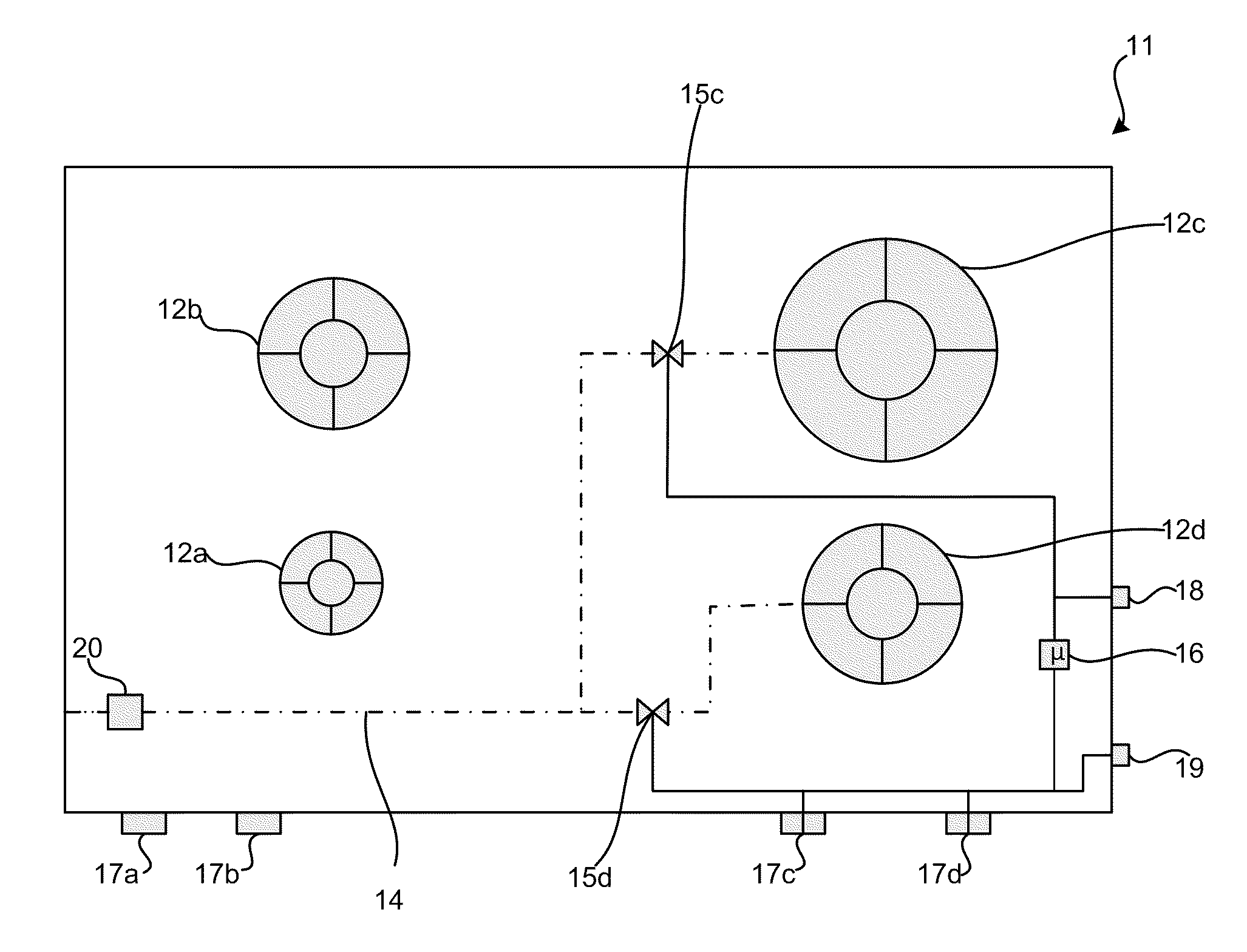 Method for Controlling a Gas Burner and a Hob with Several Gas Burners