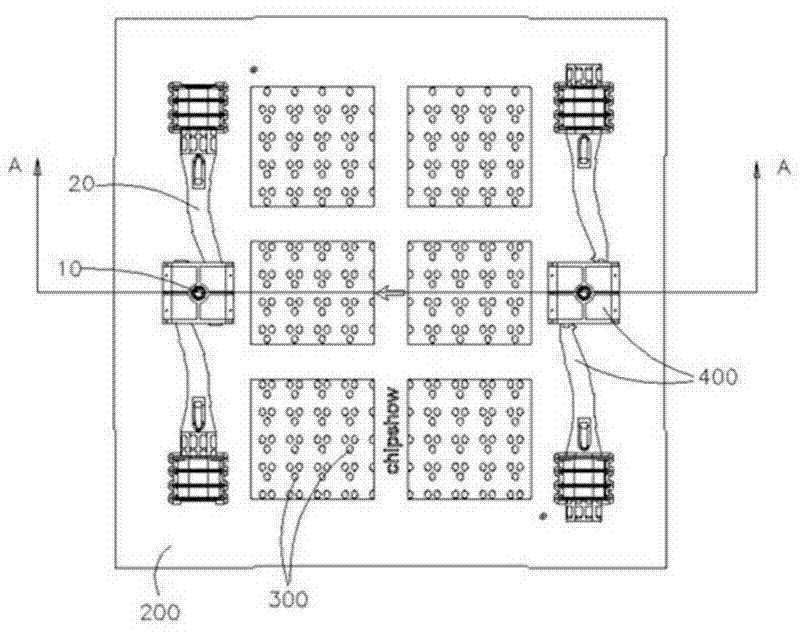 LED display module with quick mounting-demounting structure