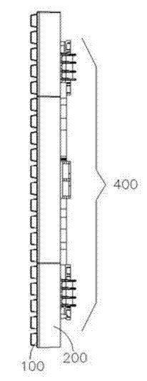 LED display module with quick mounting-demounting structure