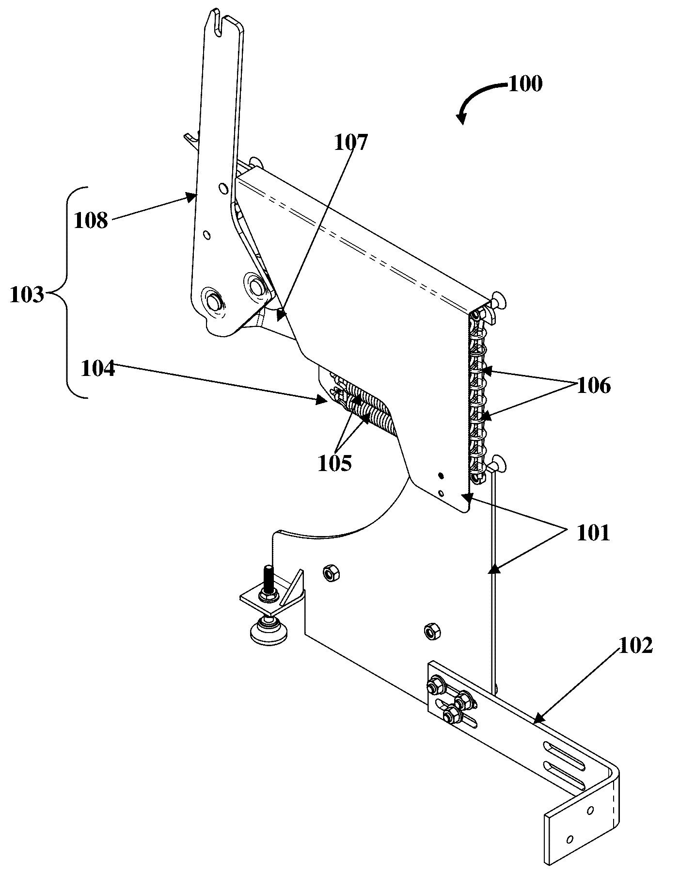 Foldaway wall bed mounting