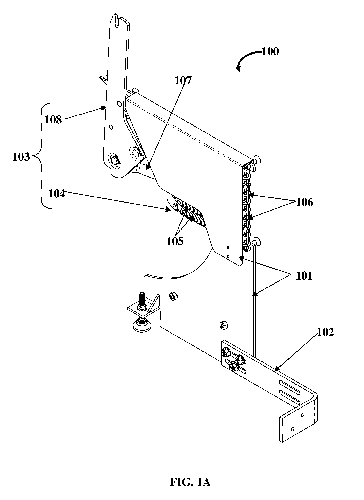 Foldaway wall bed mounting