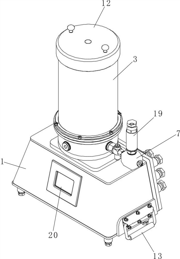 Intelligent lubricating grease supply device for coal mine