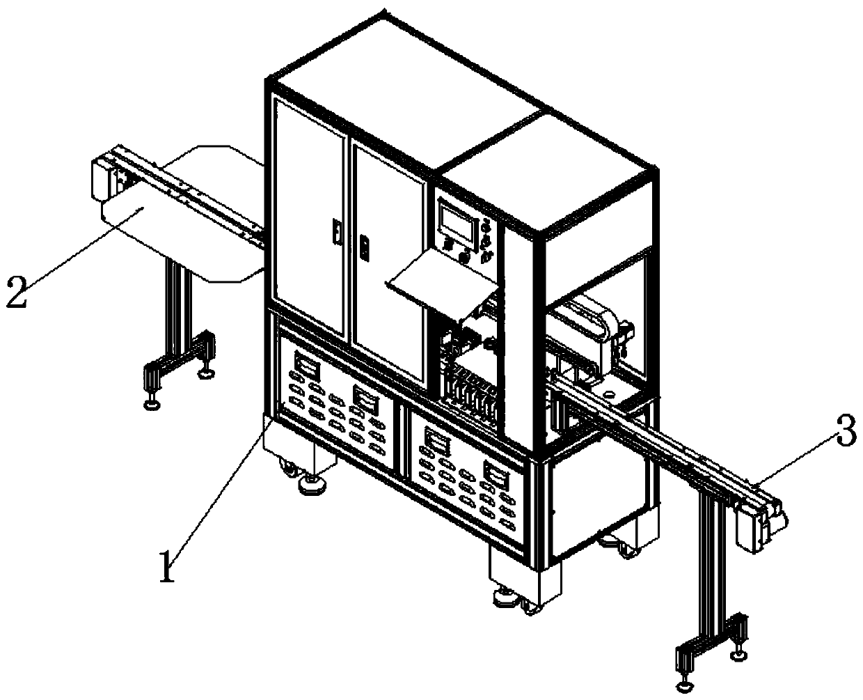 Automatic testing device for vibrating motor production