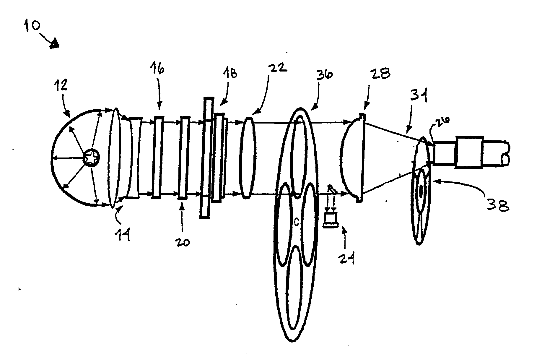 Illumination method and system for obtaining color images by transcleral ophthalmic illumination