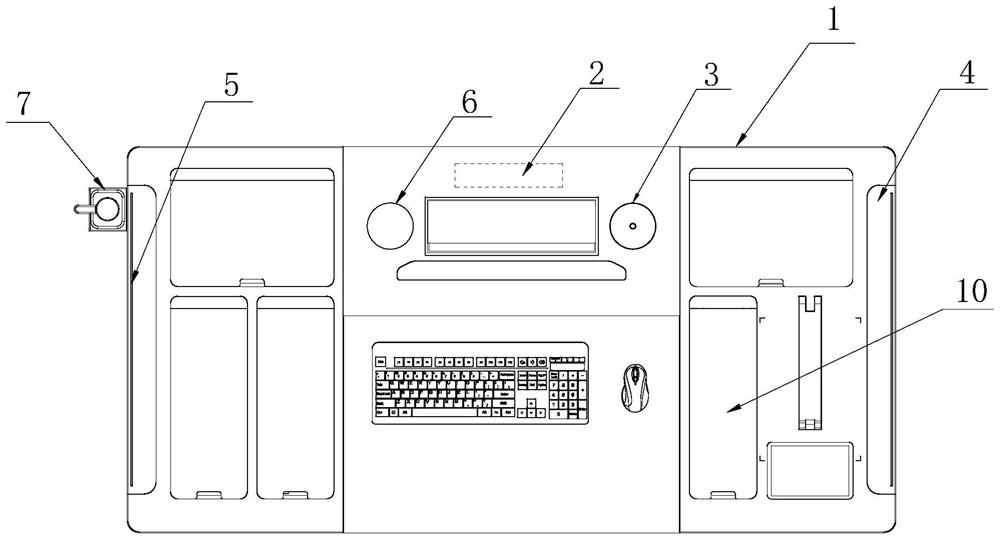 Intelligent medical table having sterilization function and control method of intelligent medical table