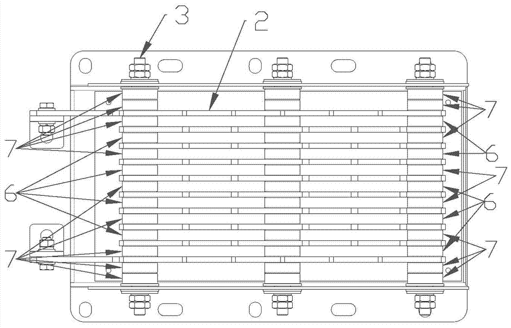 Wind power resistor with stable insulating property