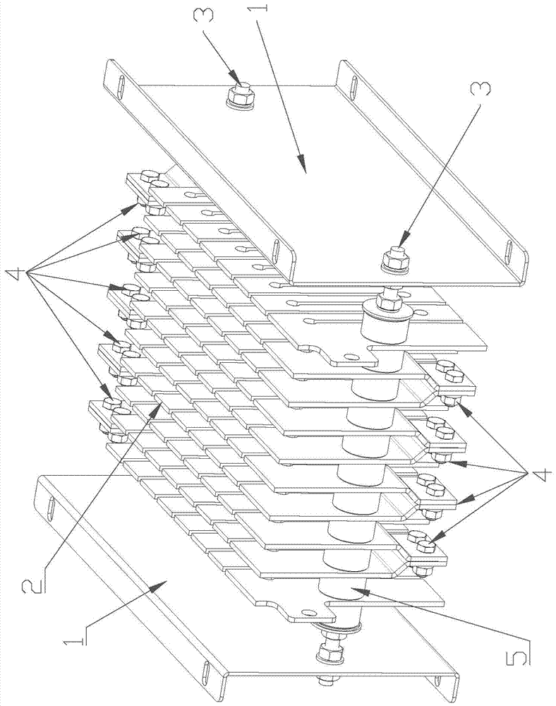 Wind power resistor with stable insulating property