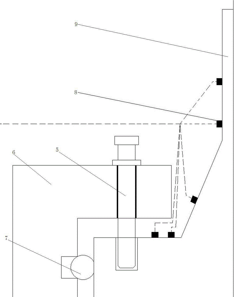 Leakage detecting device of high-temperature flange connecting system