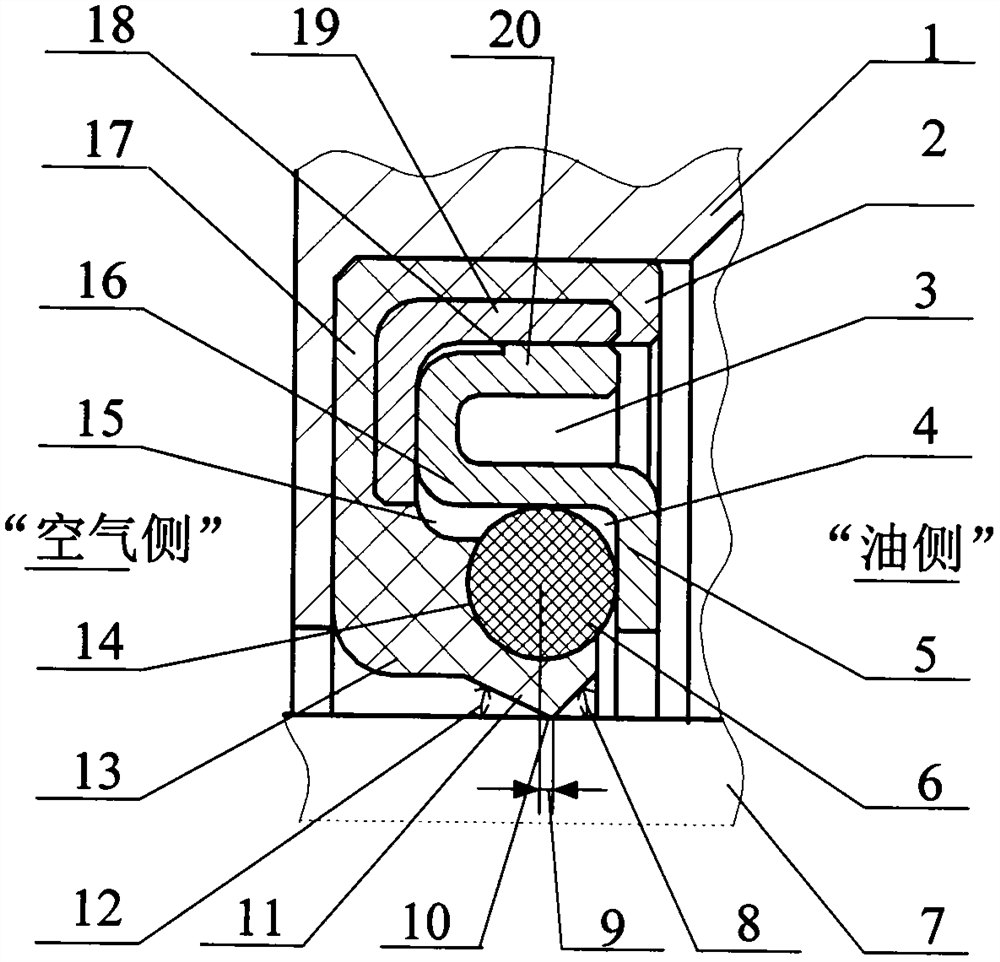 Novel rotating shaft sealing device