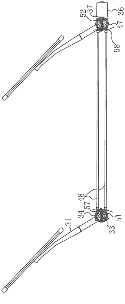 Hydraulic windshield wiper driving mechanism provided with blades