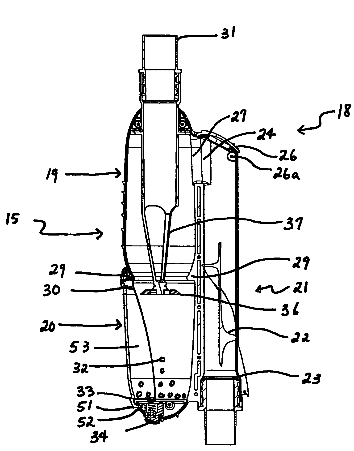 Compact cyclonic separation device