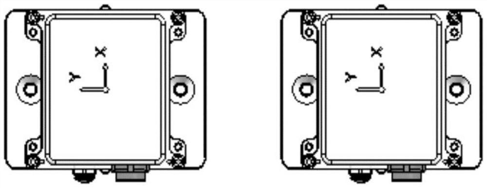 Data fusion method and device for double inertial measurement units