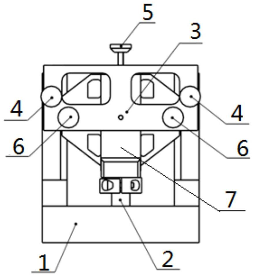 A high-precision image stabilization mirror bonding device and method