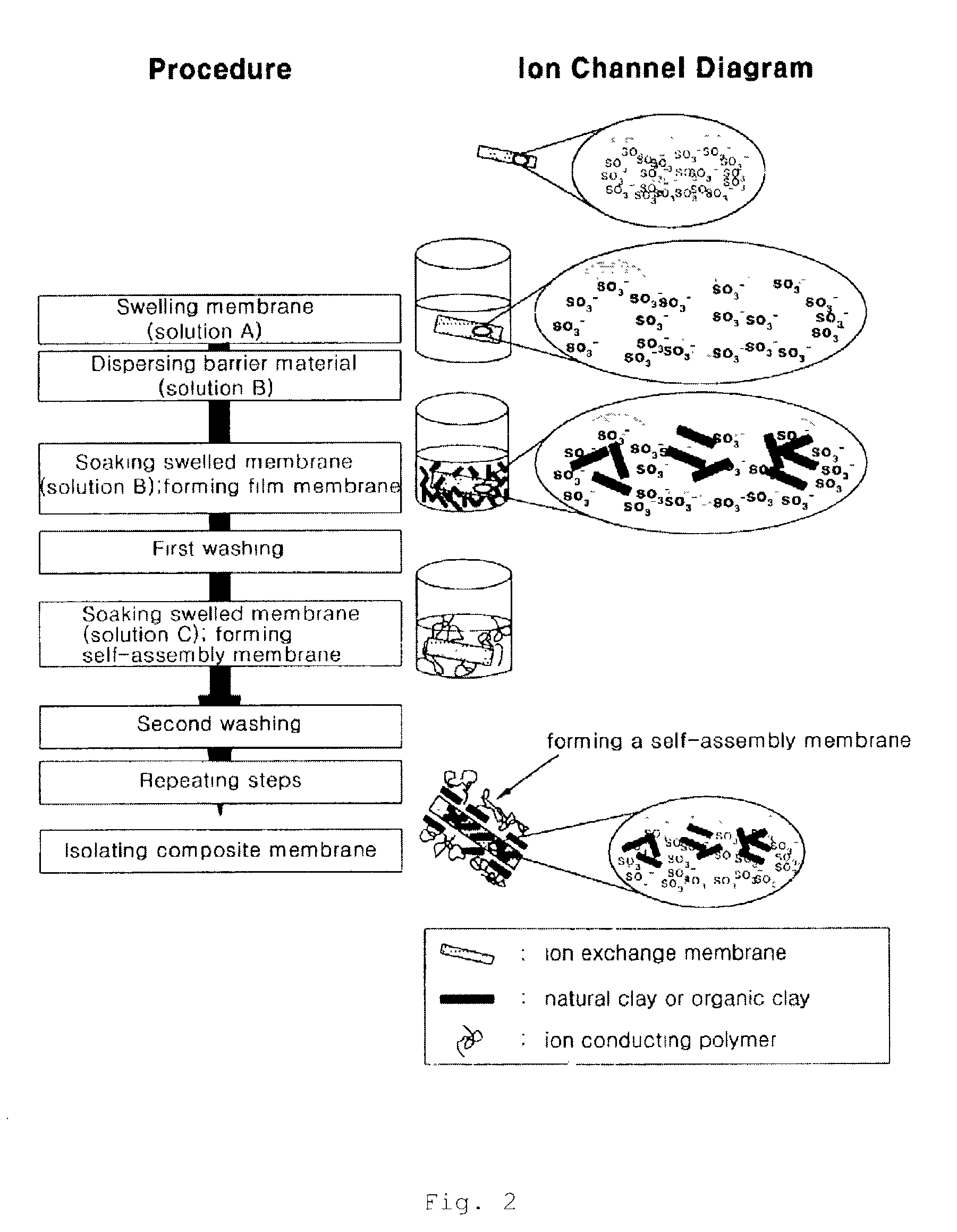 Proton exchange composite membranes, composite solutions, and method for manufacturing and fuel cell using the same