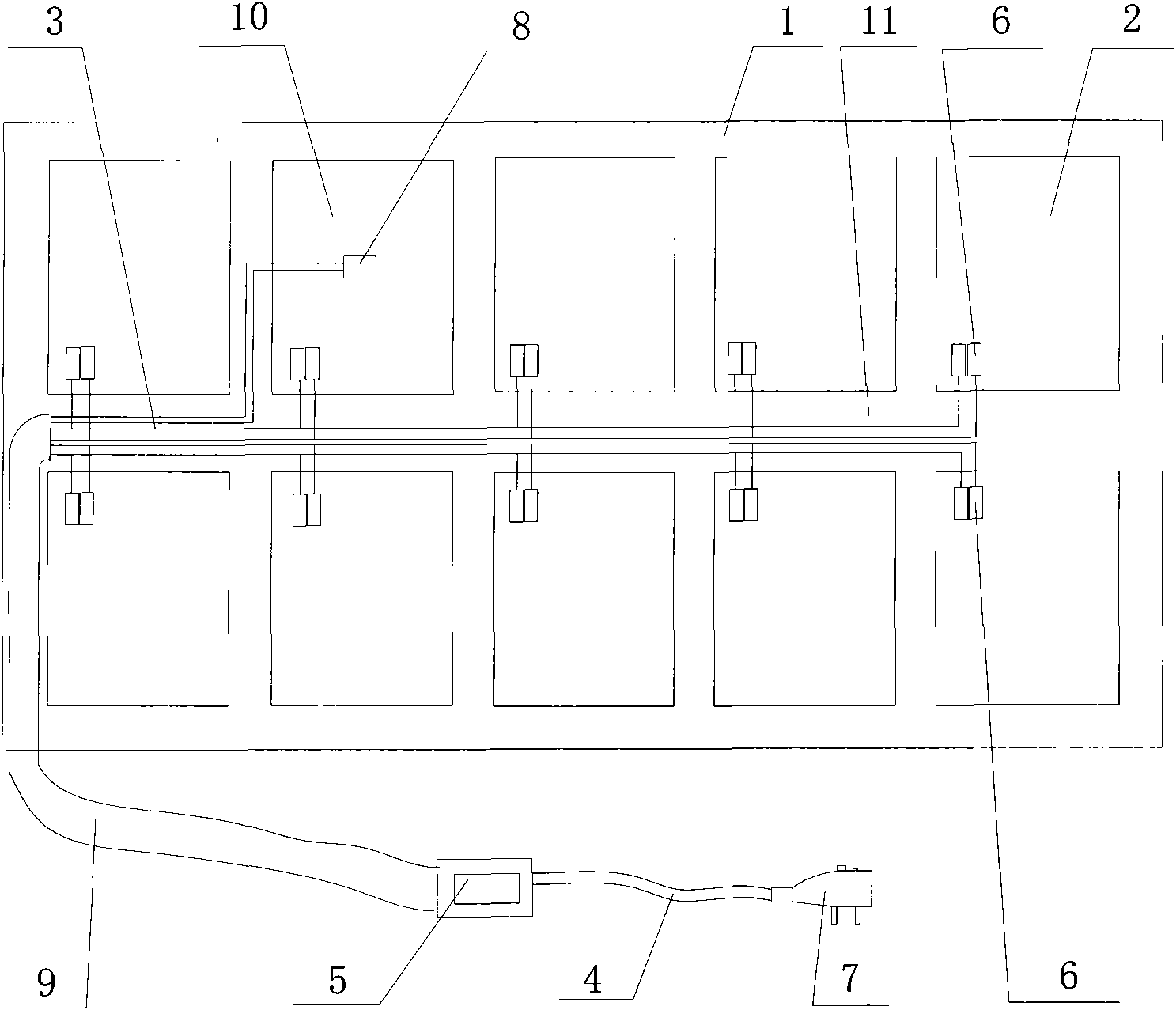 Double-guide mounting structure of heating element in application