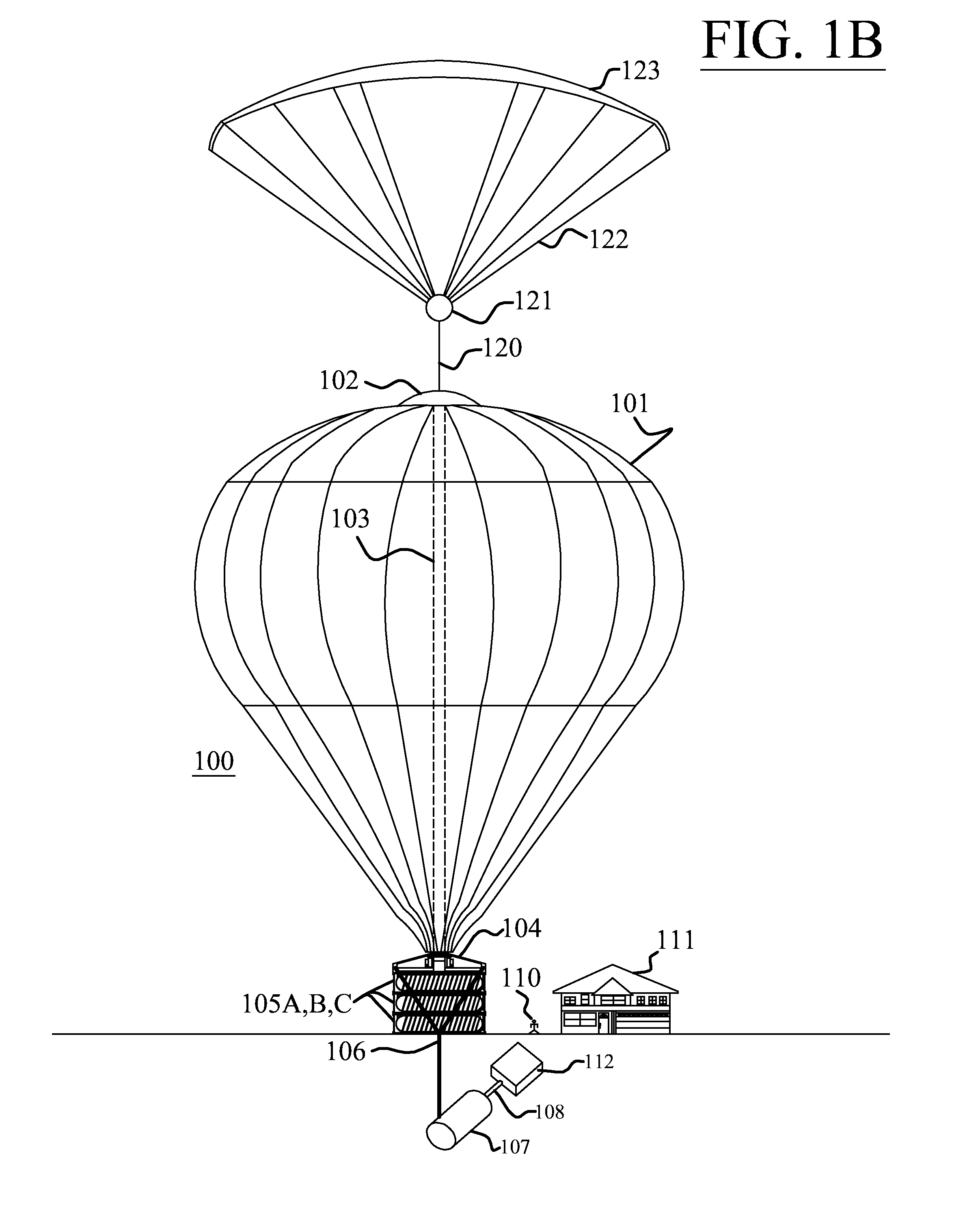 Atmospheric lapse rate cooling system