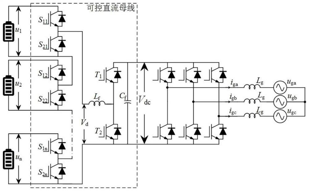 Distributed energy storage device based on controllable DC bus