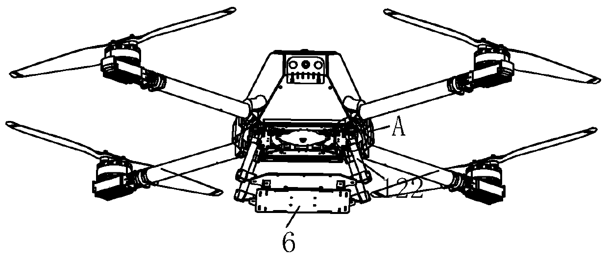 Dropping device of logistics unmanned aerial vehicle