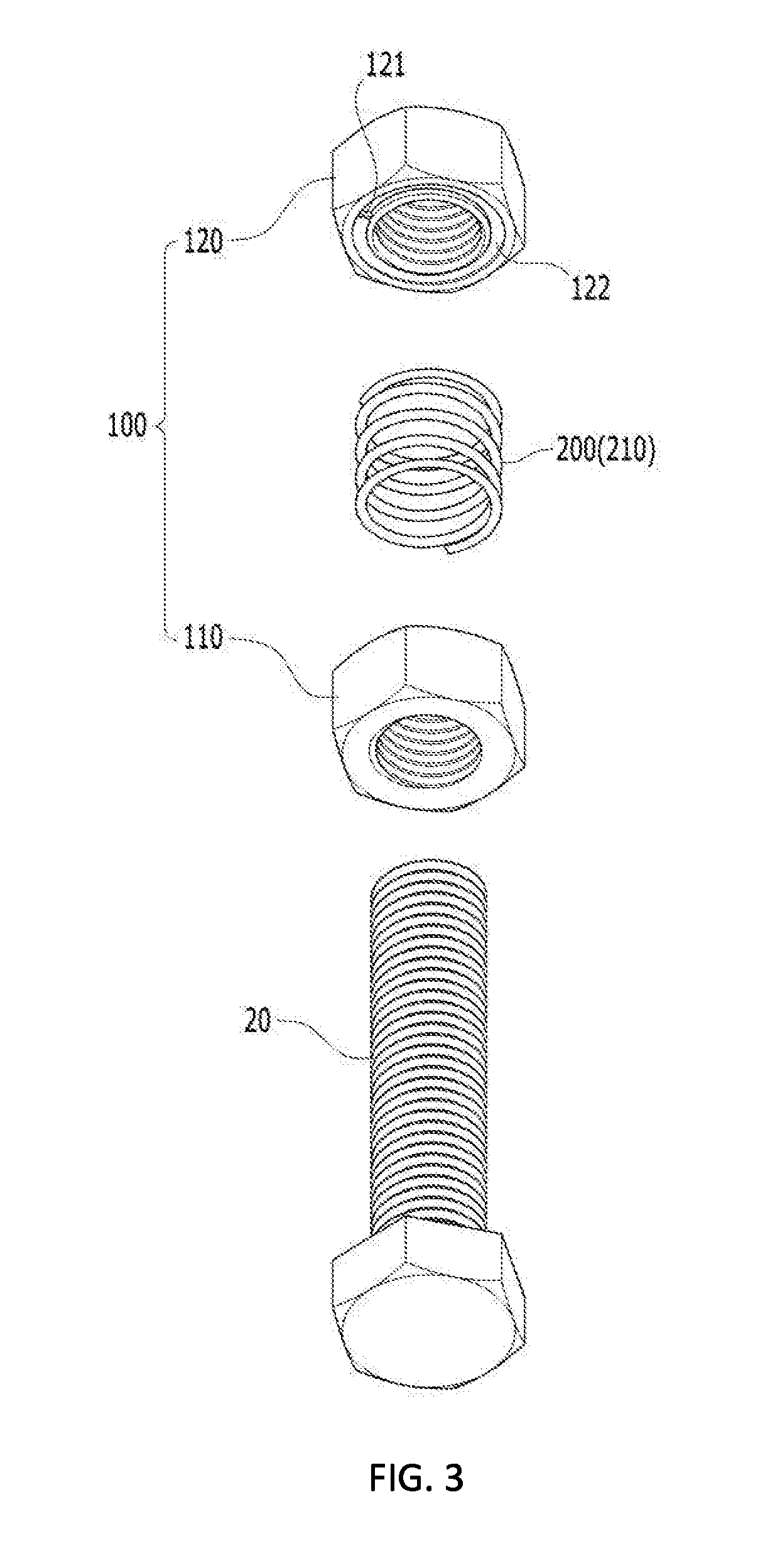 Double nut having Anti-loosening part