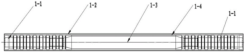 Pultrusion type embedded blade root connector for wind-driven generator blades and preparation method thereof