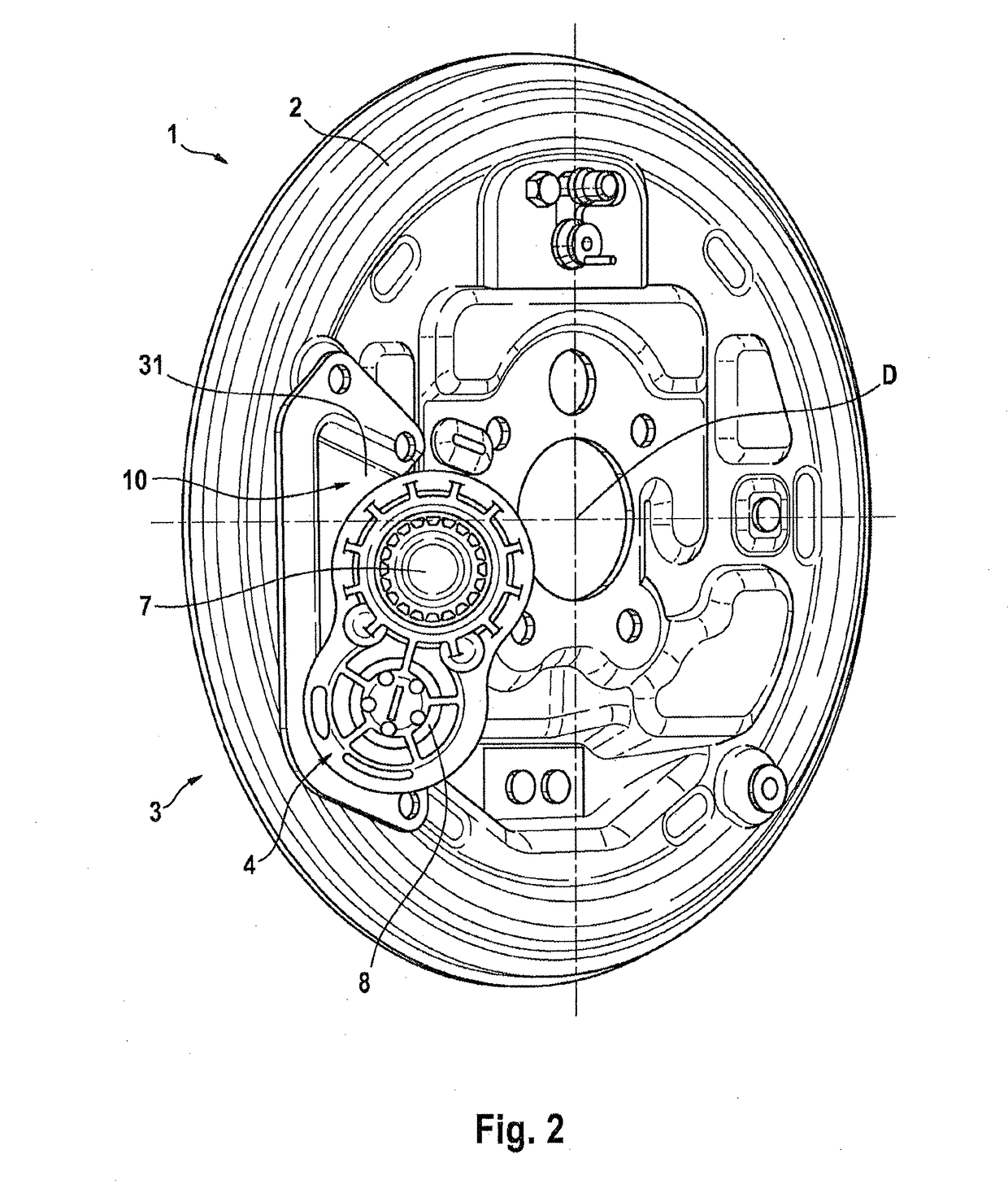 Drum brake which can be operated by an electric motor