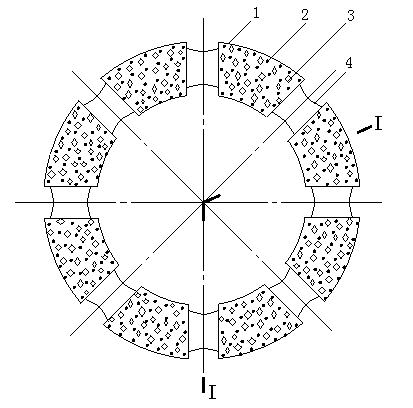 Fabrication method for hot pressing diamond bit with added aluminium oxide hollow balls