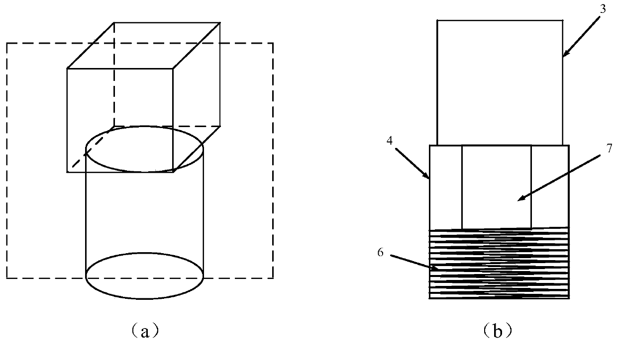 Space debris derotation device and method for changing moment of inertia distribution by using adsorption mass block