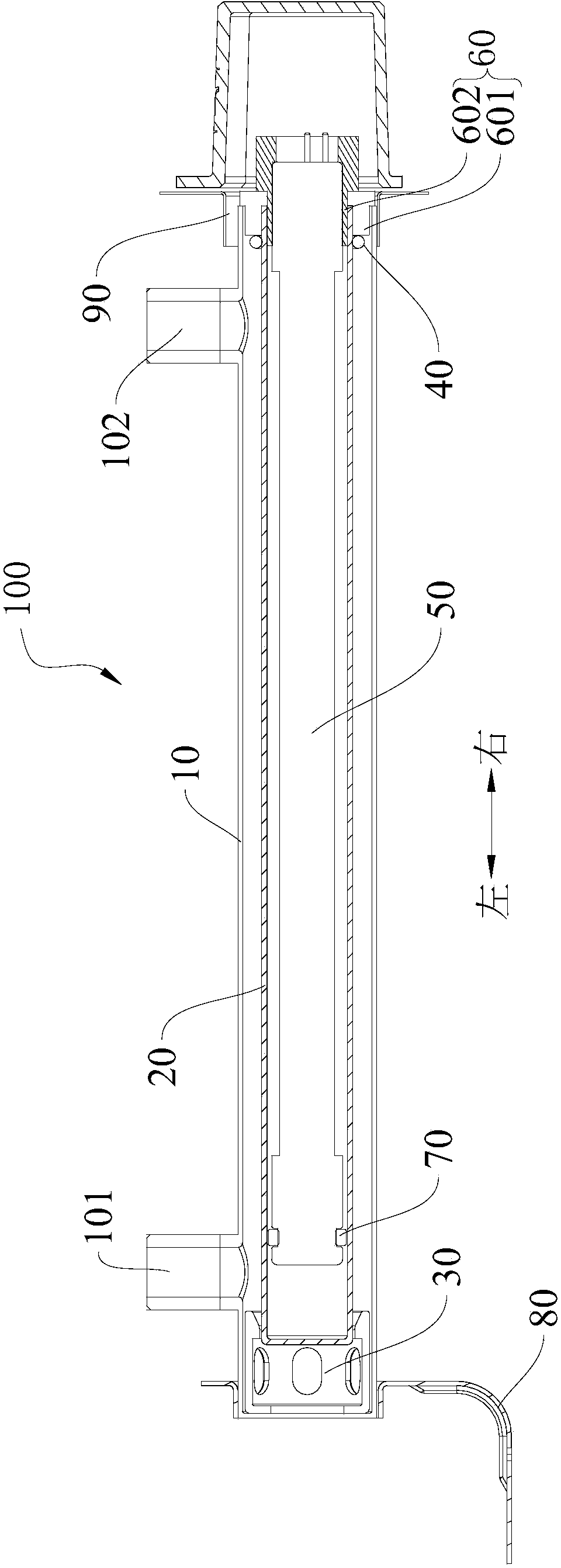 Ultraviolet sterilization apparatus for water heaters