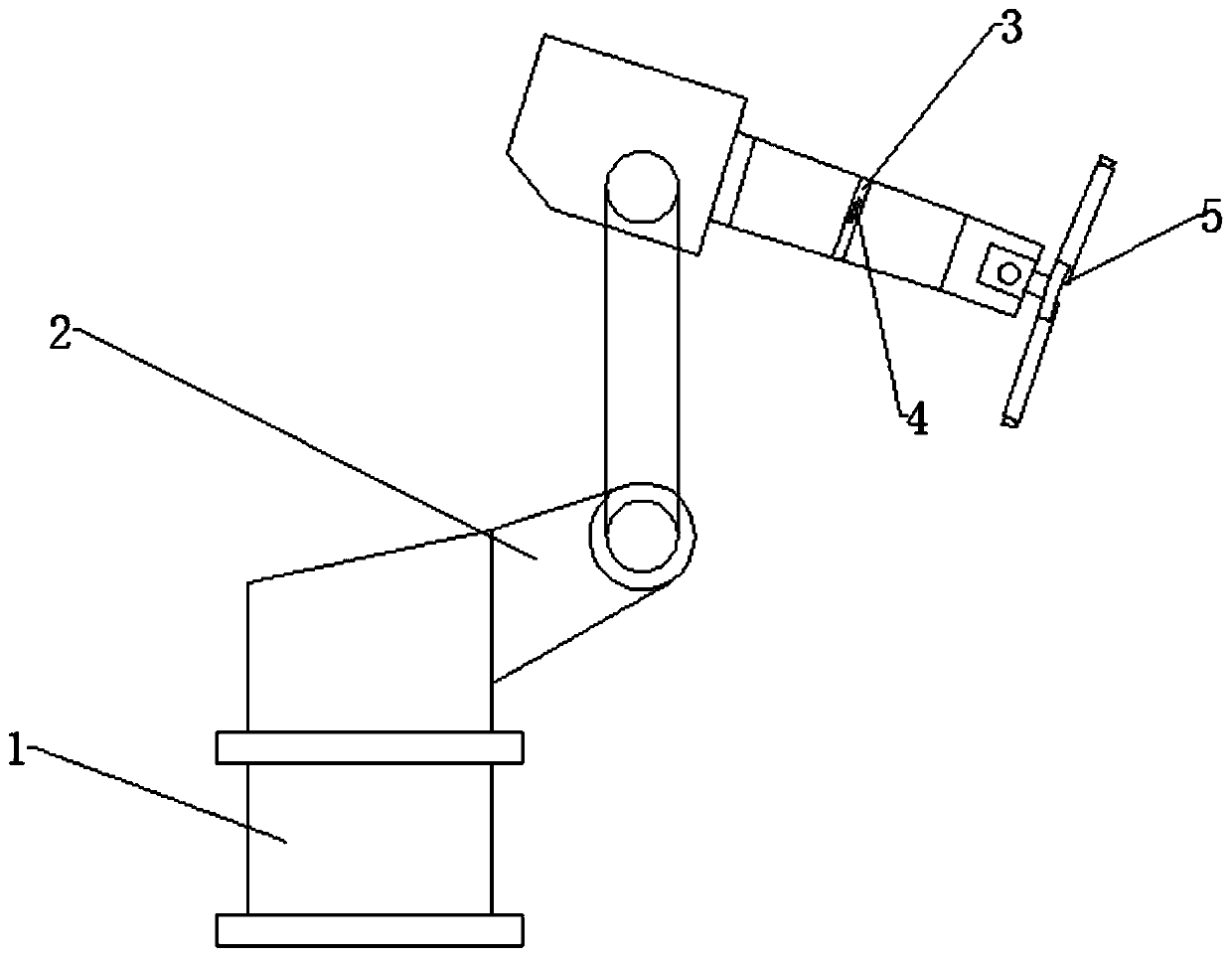 A painting manipulator used in the production of auto parts