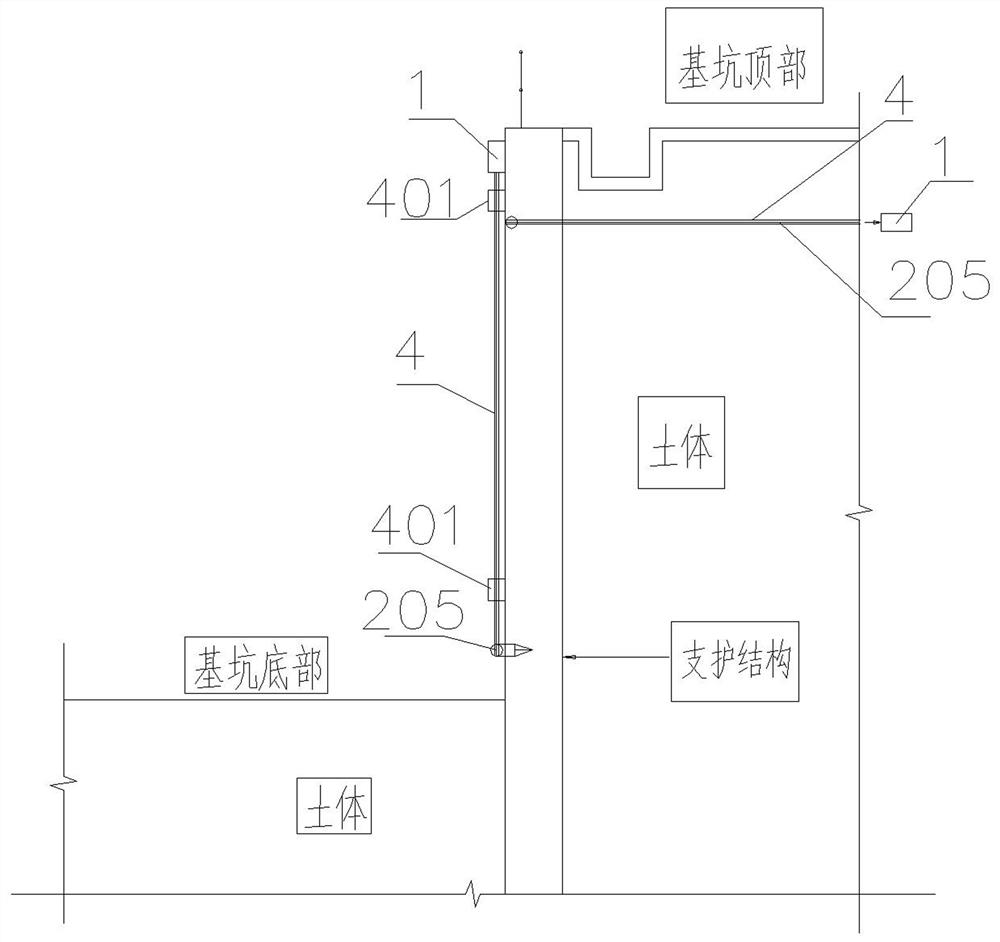 A kind of foundation pit deformation monitoring device