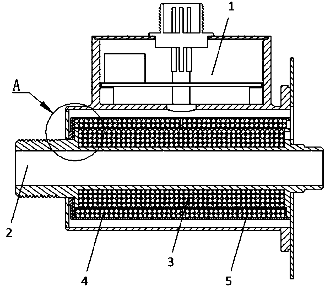 Magnetic induction particle detection device and concentration detection method