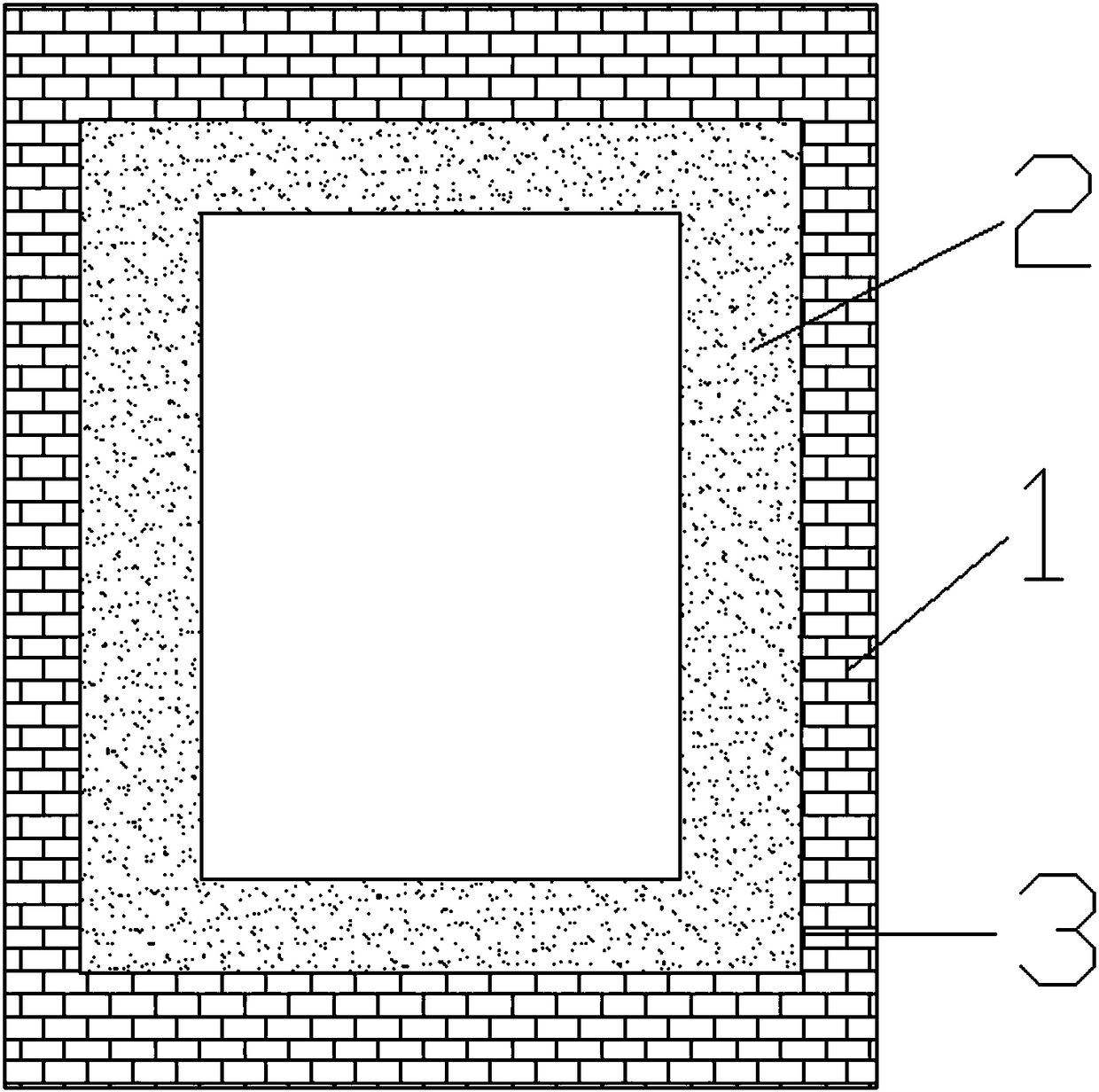 Gradient functional concrete tower column structure and construction method thereof