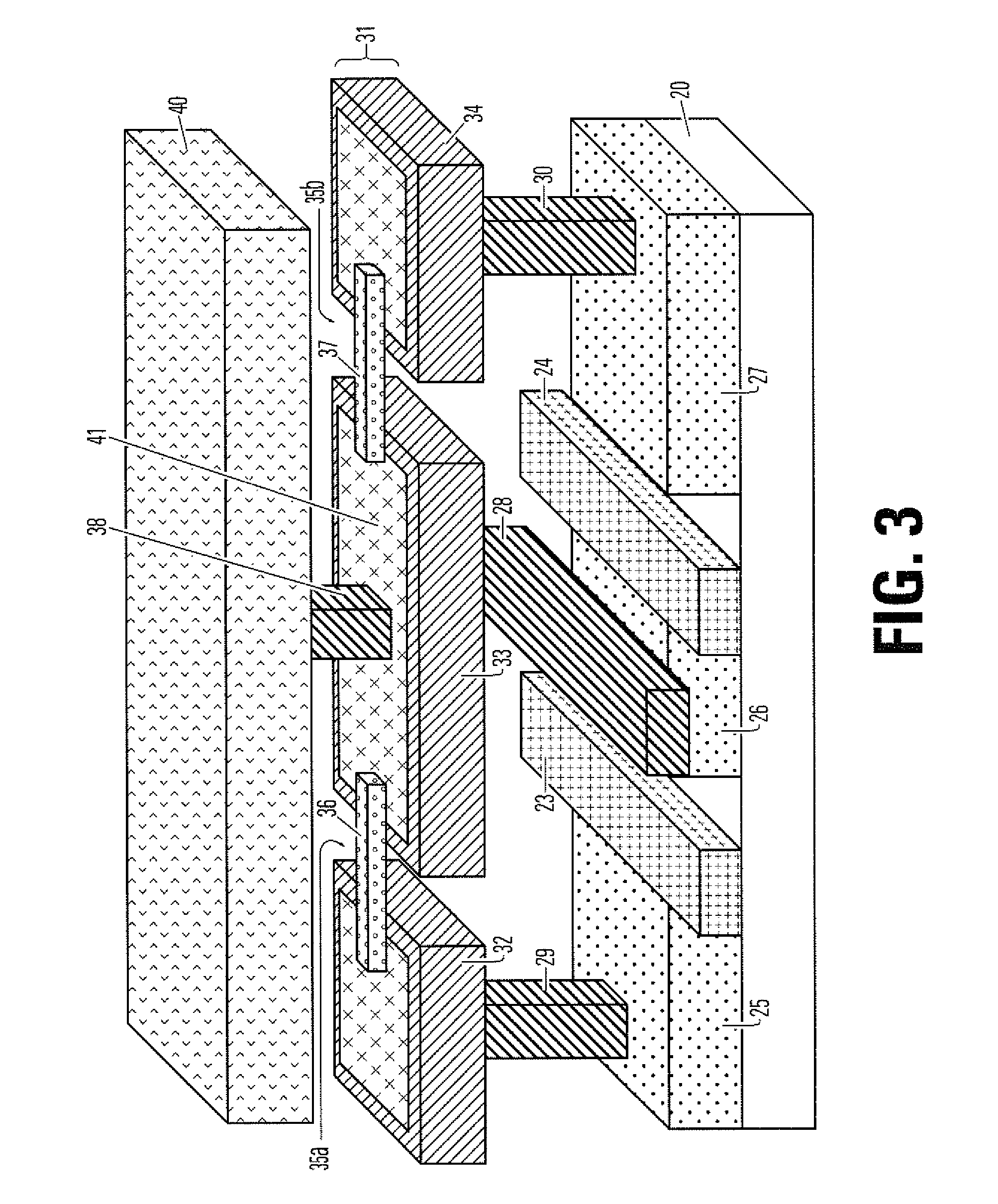 Spacer Electrode Small Pin Phase Change Memory RAM and Manufacturing Method